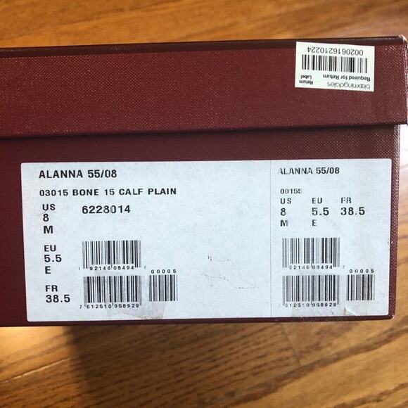 BALLY ALANNA Leather Ankle Boots in Bone White Women’s Size 8 - Picture 11 of 12